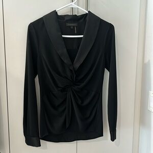 NWOT Donna Karan twist front blouse